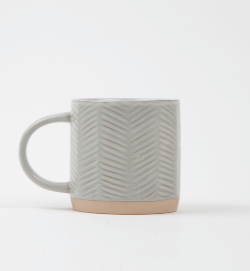 Cafe Au Lait Mug - Chevron - Sweatfully