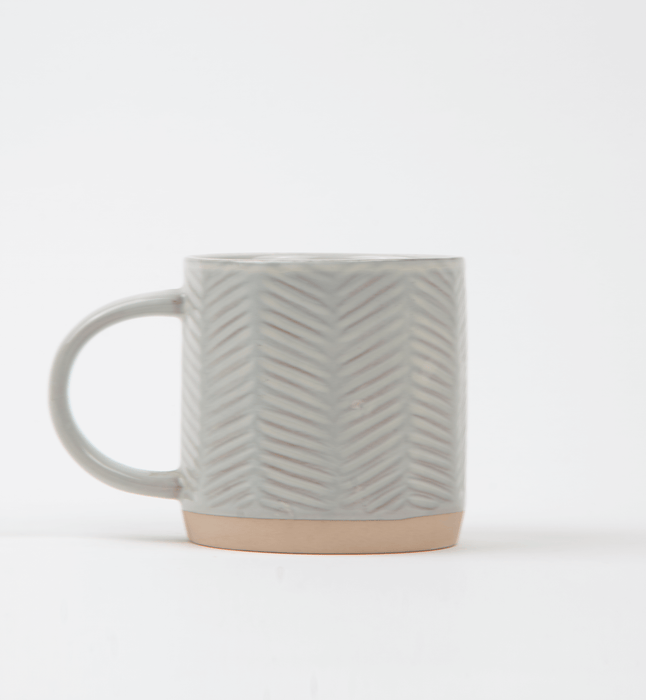 Cafe Au Lait Mug - Chevron - Sweatfully