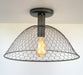 CHICKEN WIRE Farmhouse Ceiling Light - Sweatfully