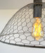 CHICKEN WIRE Farmhouse Ceiling Light - Sweatfully