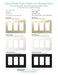CleanPlate Classic Wall Plate in Jet Black for Toggle Switches - Sweatfully