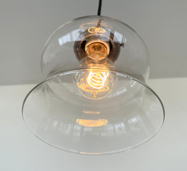 BELL Clear Glass Pendant Light - Sweatfully