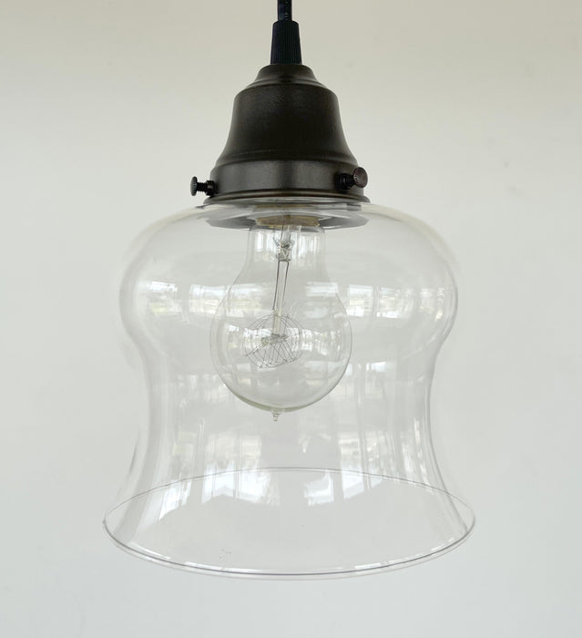 BELL Clear Glass Pendant Light - Sweatfully