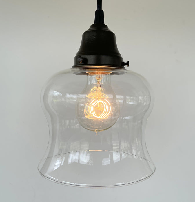 BELL Clear Glass Pendant Light - Sweatfully