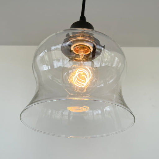 BELL Clear Glass Pendant Light - Sweatfully