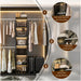 Closet System Starter Kit with Tower and 3 Hang Rods - Sweatfully