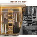 Closet System Starter Kit with Tower and 3 Hang Rods - Sweatfully
