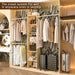 Closet System Starter Kit with Tower and 3 Hang Rods - Sweatfully
