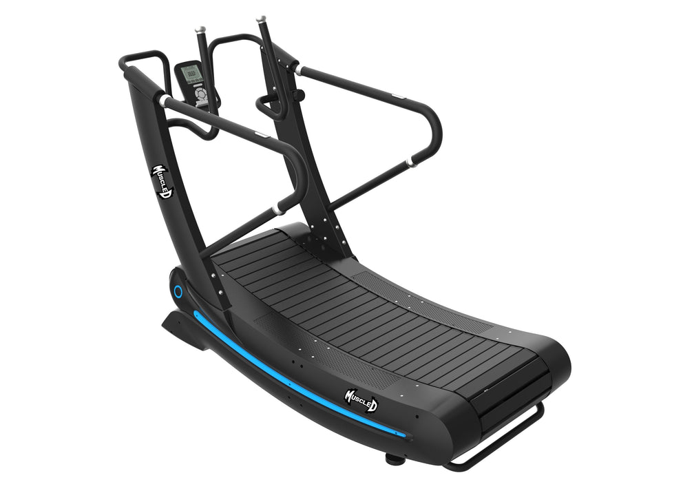 Commercial Self Powered Curve Treadmill - Muscle D Fitness - Standalone - Sweatfully