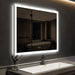 Compact Edge Glow LED Bathroom Mirror - Sweatfully
