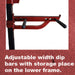 Compact Half Cage Complete Weight Kit - Muscle D Fitness - Storage Squat Rack Adjustable - Dip Handles - Sweatfully