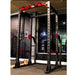 Compact Power Cage Complete Weight Set - Muscle D Fitness - Adjustable Squat Rack - Gym Storage - Chin up Bar Home Gym - Sweatfully