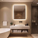 Compact Sleek Backlit LED Bathroom Mirror - Sweatfully