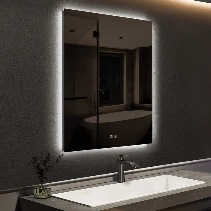 Compact Sleek Backlit LED Bathroom Mirror - Sweatfully