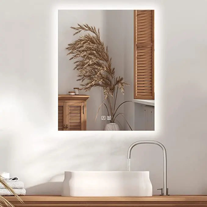 Compact Sleek Backlit LED Bathroom Mirror - Sweatfully
