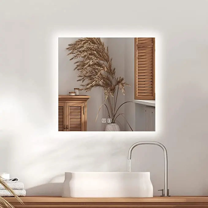 Compact Sleek Backlit LED Bathroom Mirror - Sweatfully