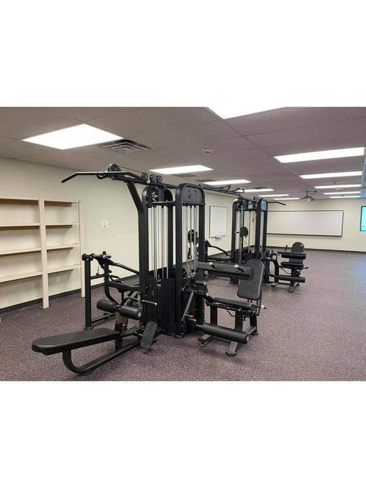 8 Stack Megatron Compact Multi-Gym - Muscle D Fitness - Comprehensive Commercial Grade Space Saving Gym Equipment - Sweatfully