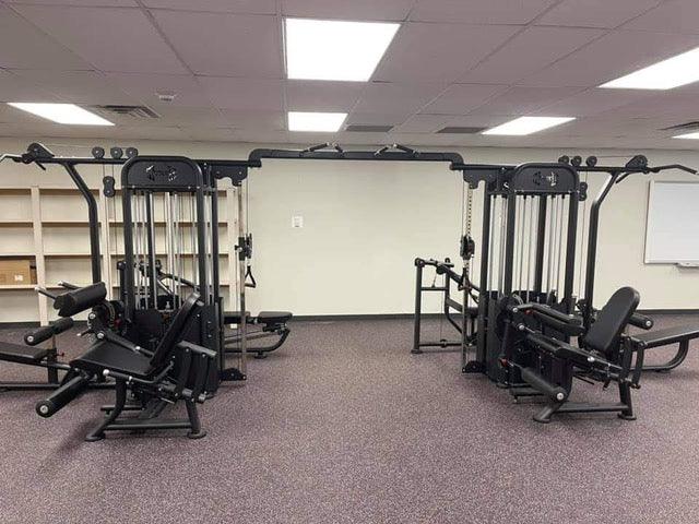 8 Stack Megatron Compact Multi-Gym - Muscle D Fitness - Comprehensive Commercial Grade Space Saving Gym Equipment - Sweatfully