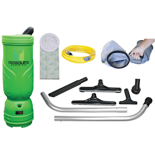 Mosquito America Backpack Floor Vacuum (HEPA XLT Low-Amp) - Sweatfully