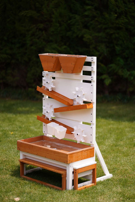 Avenlur Large Wooden Water Table – Multi-Level Sensory Play Station - Sweatfully