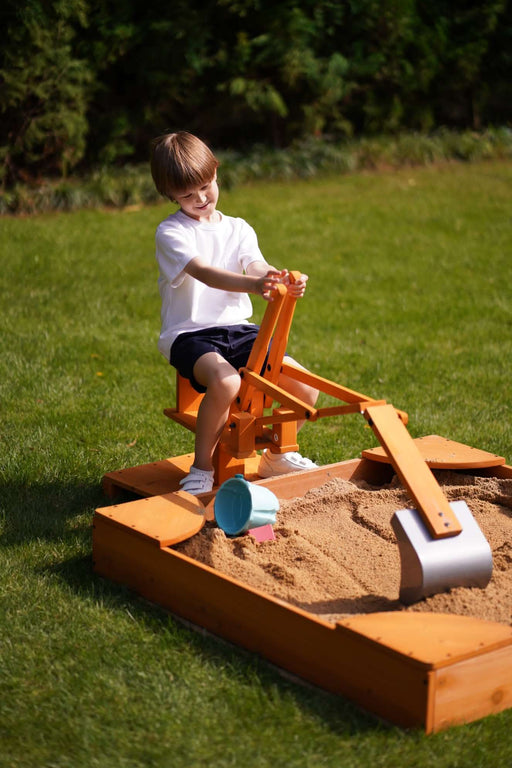 Outdoor Excavator Digger Toy for Kids | Backyard Construction Ride-On (Sandbox Not Included) - Sweatfully