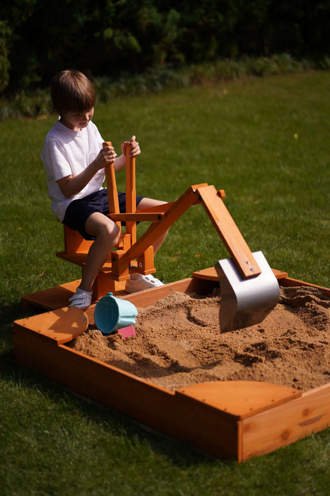 Outdoor Excavator Digger Toy for Kids | Backyard Construction Ride-On (Sandbox Not Included) - Sweatfully