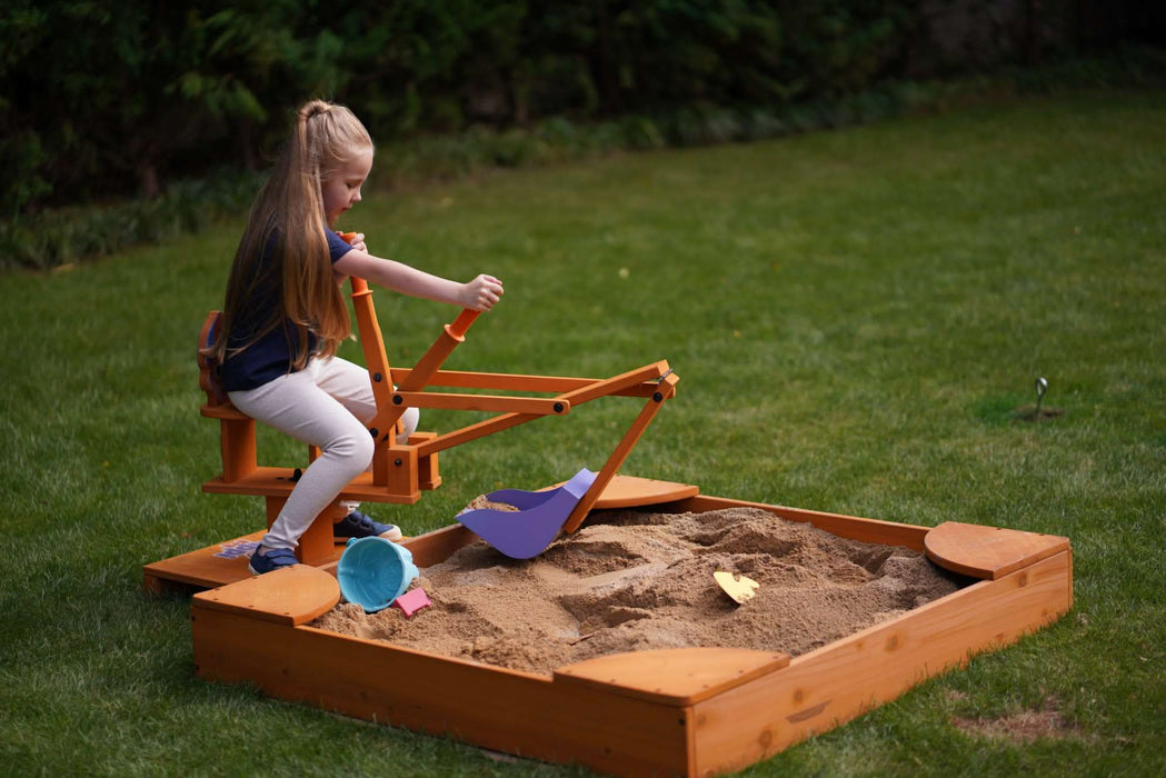 Outdoor Excavator Digger Toy for Kids | Backyard Construction Ride-On (Sandbox Not Included) - Sweatfully