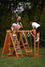 Chestnut 8-in-1 Jungle Gym for Toddlers | Indoor & Outdoor Wooden Playset - Sweatfully