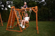 Chestnut 8-in-1 Jungle Gym for Toddlers | Indoor & Outdoor Wooden Playset - Sweatfully