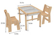Cordia Wooden Kids Activity Table & Chair Set – Montessori-Inspired Desk for Play & Learning - Sweatfully