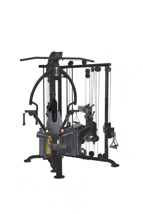 Megatron Corner Gym - Muscle D Fitness - Leg Extension/Leg Curl - Cable Fly - Functional Column - Chest Press - Seated Row - Lat Pulldown - Sweatfully