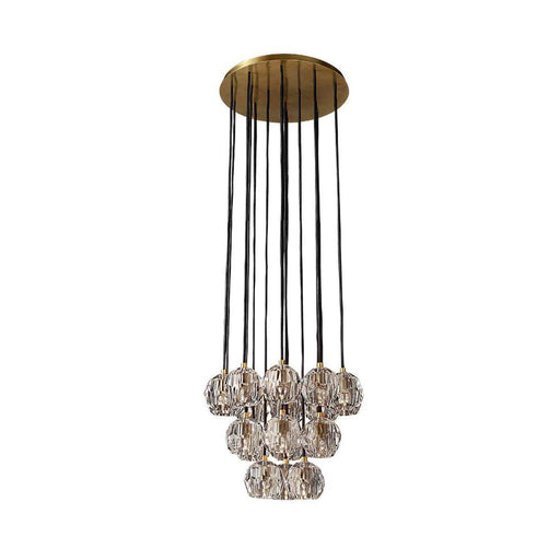 Crystal Ball Linear Round Chandelier - Sweatfully