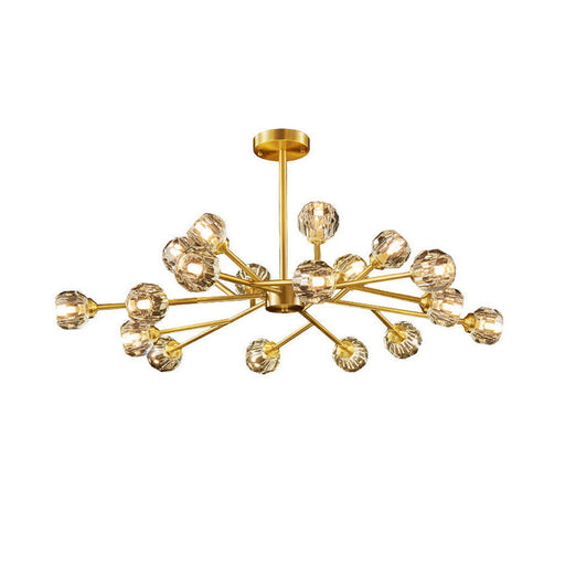 Crystal Ball Round Cluster Chandelier - Sweatfully
