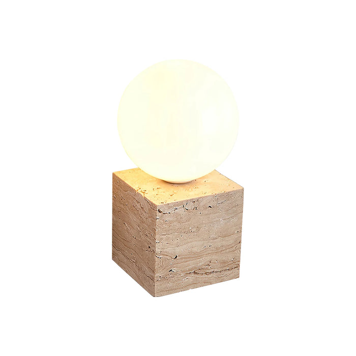 Cube Stone Travertine Wall Lamp - Sweatfully