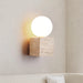Cube Stone Travertine Wall Lamp - Sweatfully