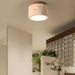 Cylindrical Travertine Ceiling Light - Sweatfully