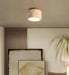 Cylindrical Travertine Ceiling Light - Sweatfully