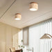 Cylindrical Travertine Ceiling Light - Sweatfully