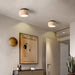 Cylindrical Travertine Ceiling Light - Sweatfully