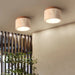 Cylindrical Travertine Ceiling Light - Sweatfully
