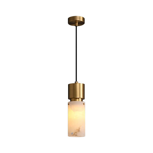 Cylindrical Alabaster Pendant lamp - Sweatfully