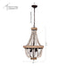 Regas 4-Light Wood Bead Candle Style Chandelier - Sweatfully