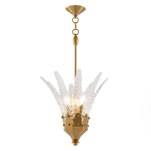 17 Inch Vito 3-Light Feather-shaped Island Pendant Light - Sweatfully