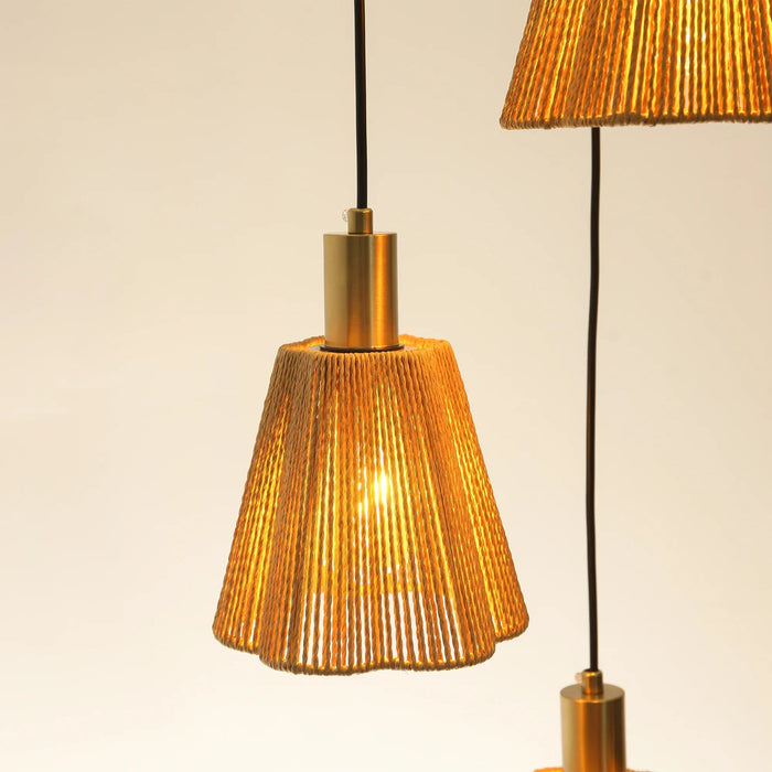 15 Inch Merle 3-Light Island Pendant Light - Sweatfully