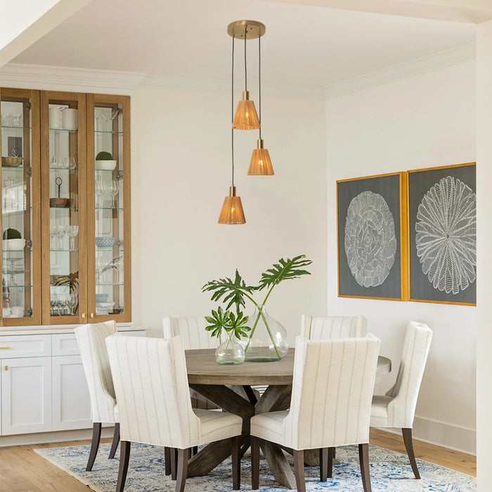 15 Inch Merle 3-Light Island Pendant Light - Sweatfully