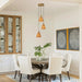 15 Inch Merle 3-Light Island Pendant Light - Sweatfully