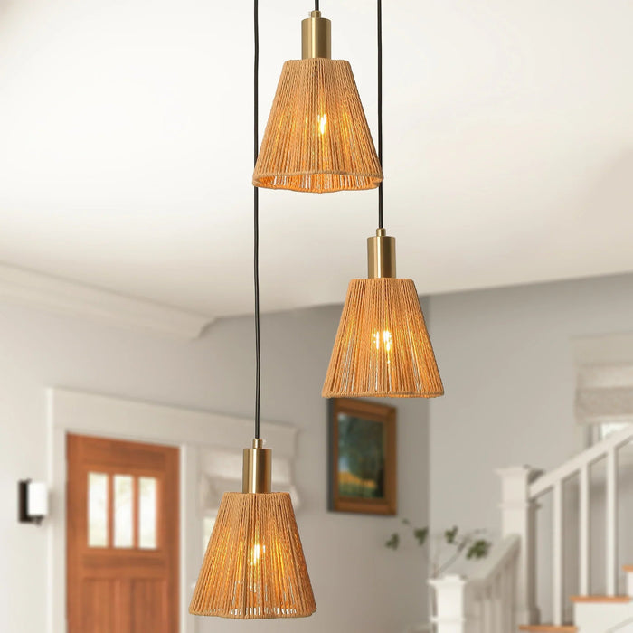 15 Inch Merle 3-Light Island Pendant Light - Sweatfully