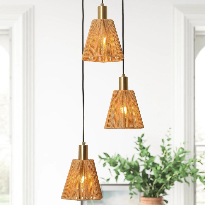 15 Inch Merle 3-Light Island Pendant Light - Sweatfully