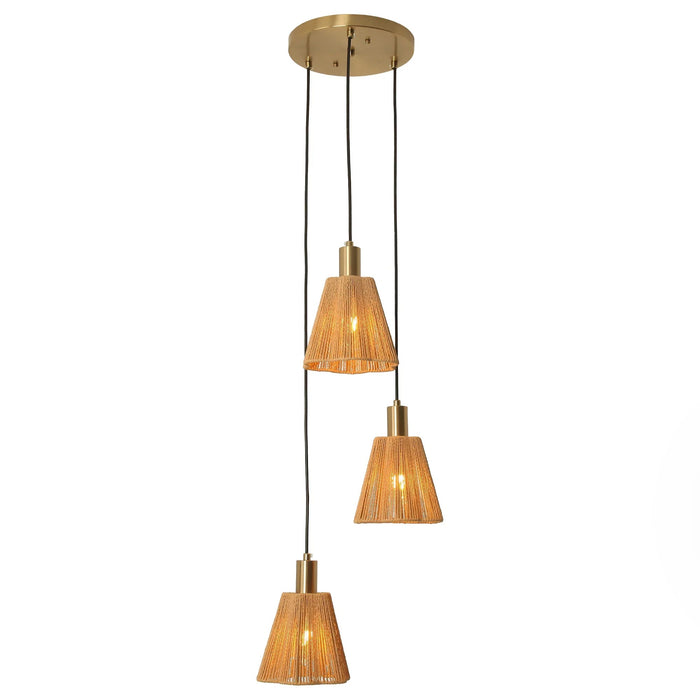 15 Inch Merle 3-Light Island Pendant Light - Sweatfully