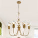 26 Inch Uriah 5-Light Golden Chandelier - Sweatfully